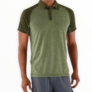 North Face Men's Extra Large Polo Shirt Green Short Sleeve Golf Tennis